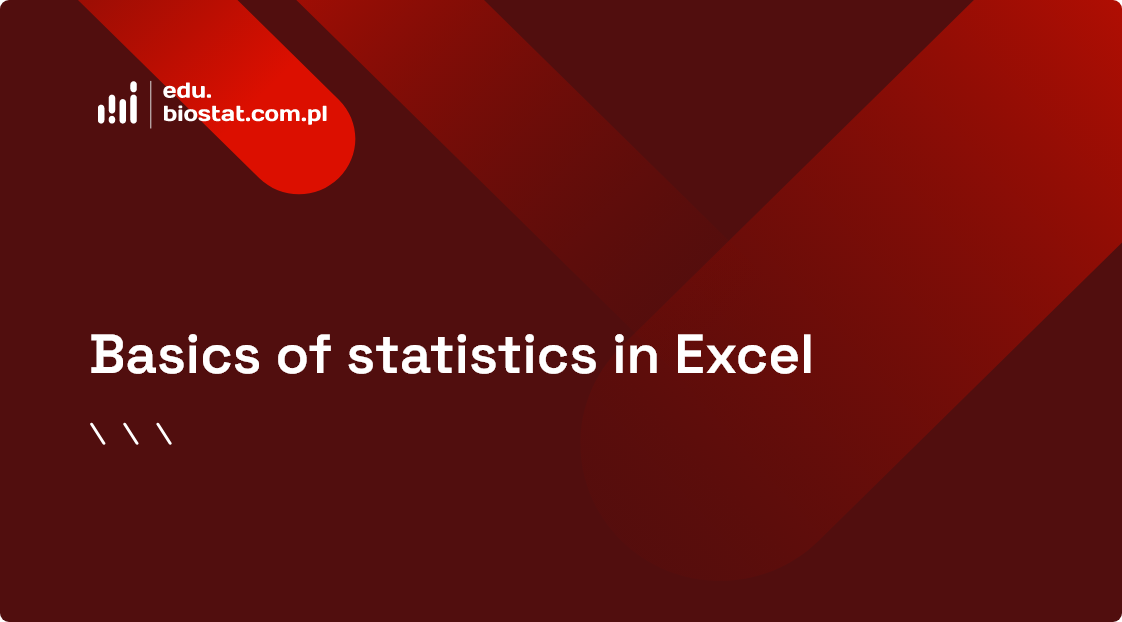 Basics of statistics in Excel